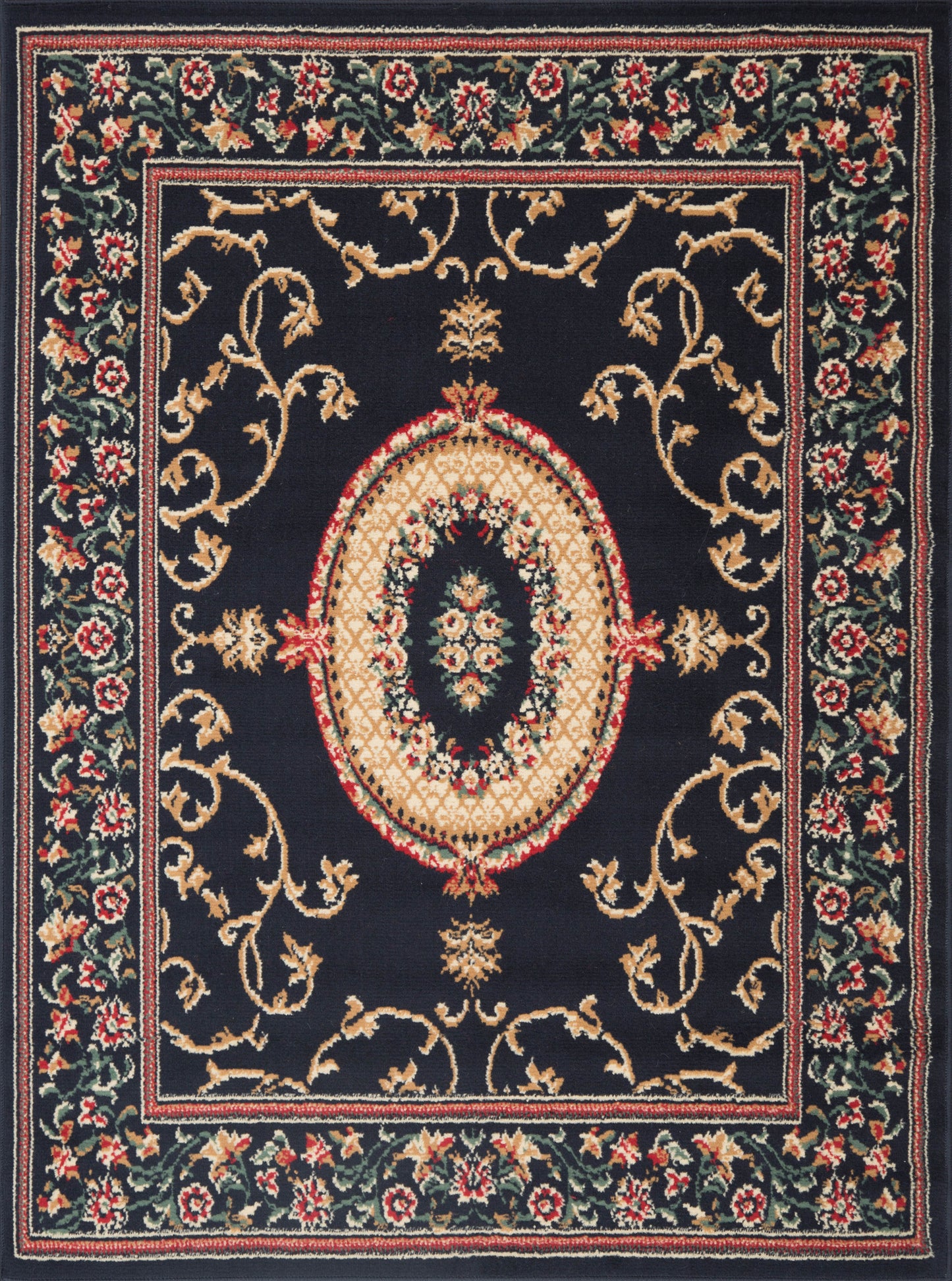Camellia Black Rug