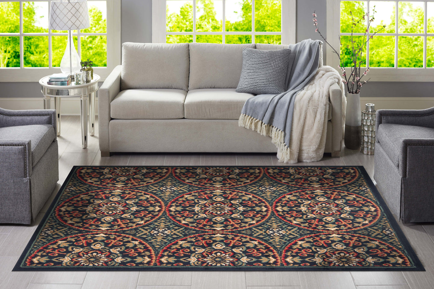 Black Jasmine Rug