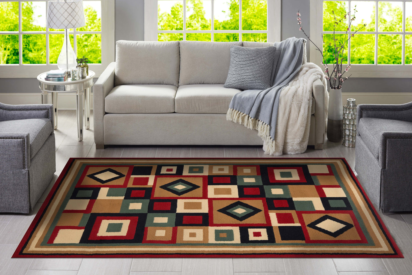 Dark Lily Rug