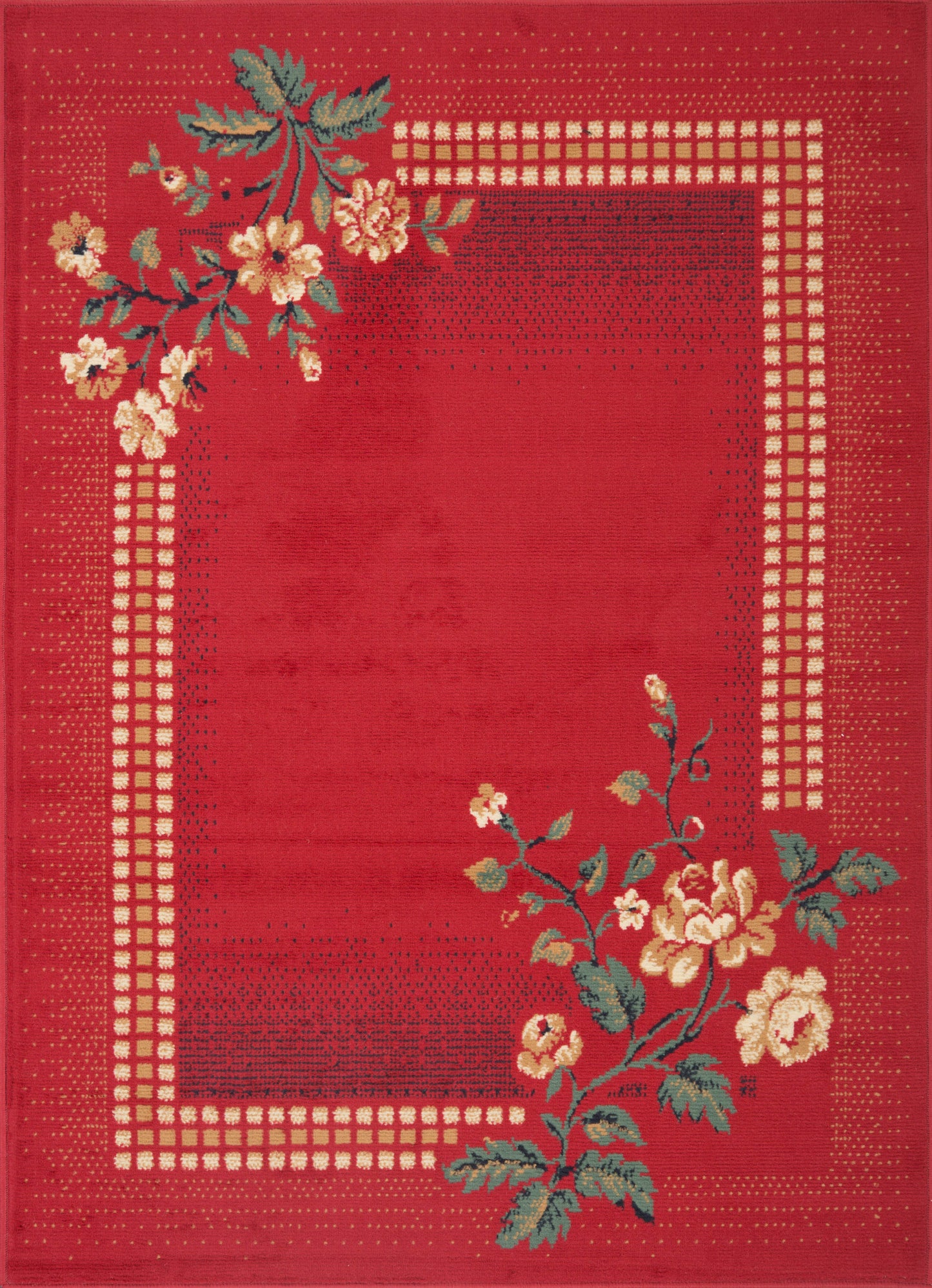 Red Hydrangea Rug