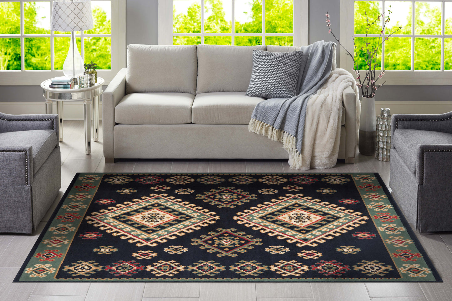 Green Freesia Rug