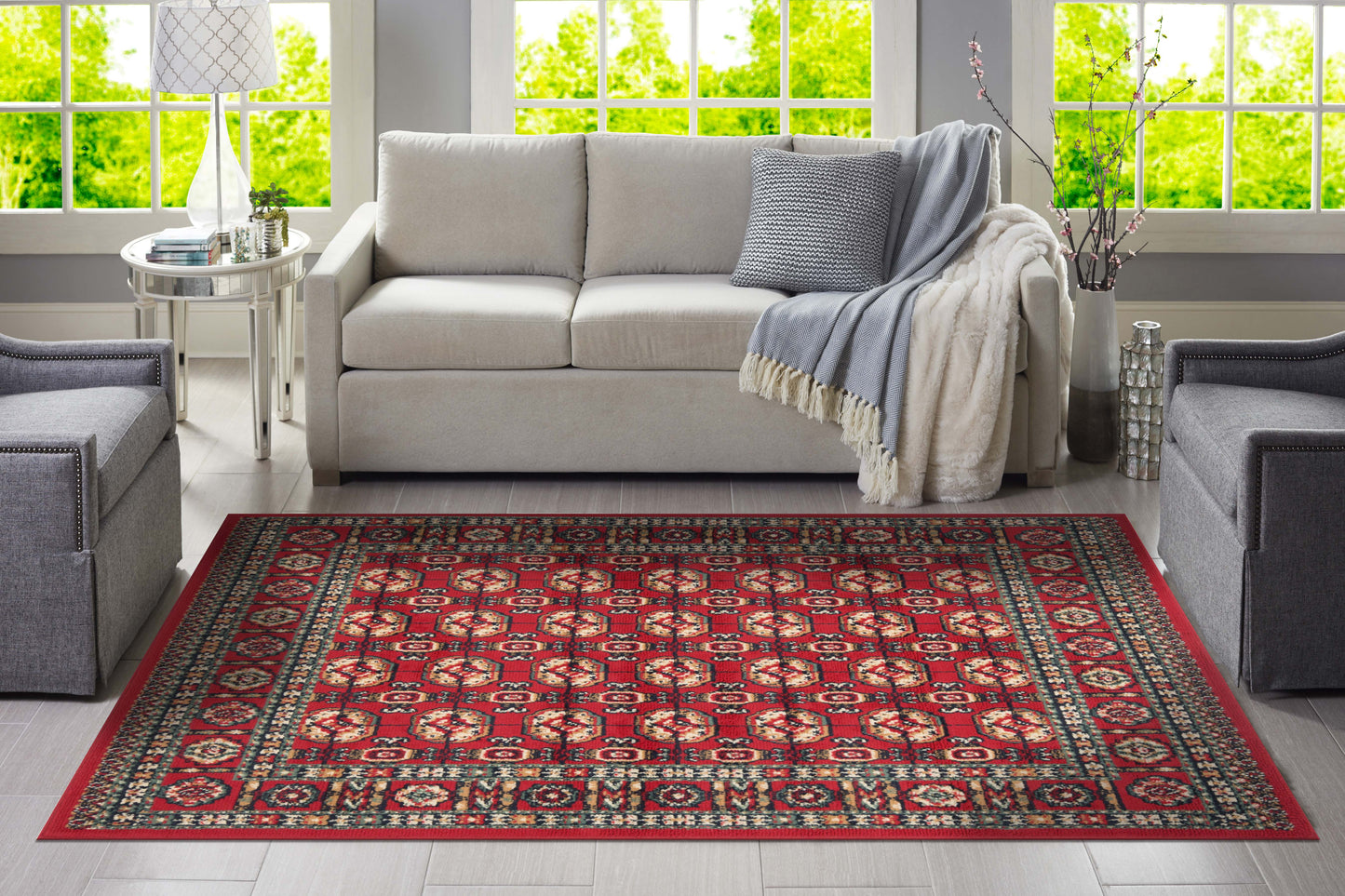 Dahlia Red Rug