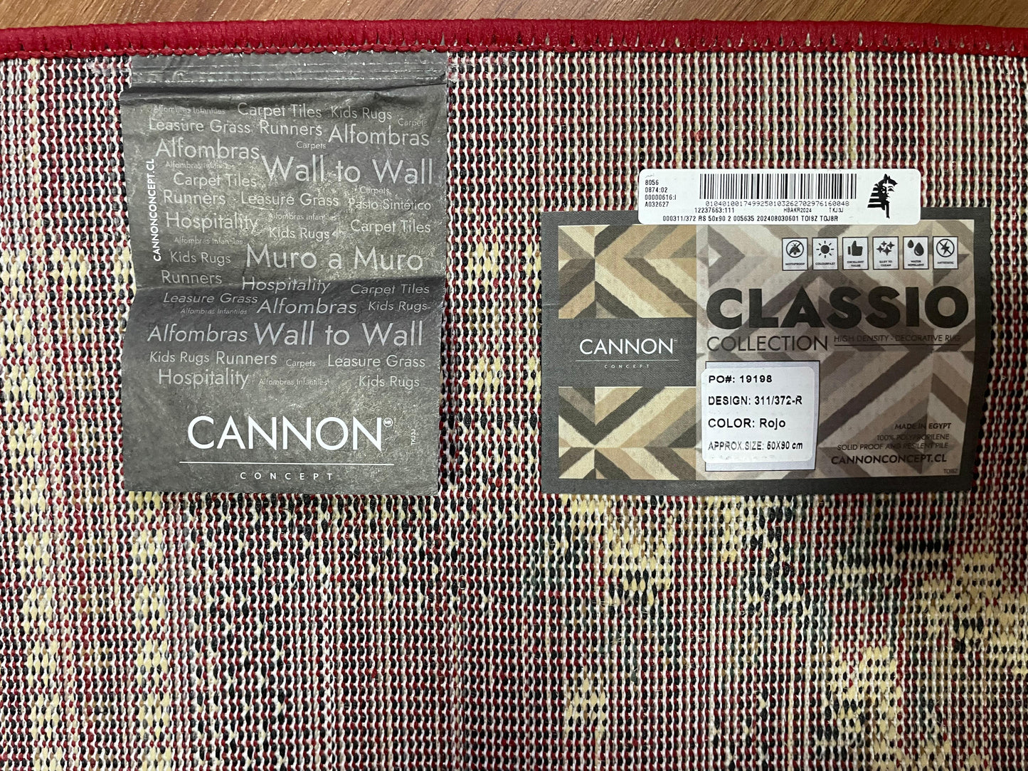 Bajada de cama Hortensia Rojo