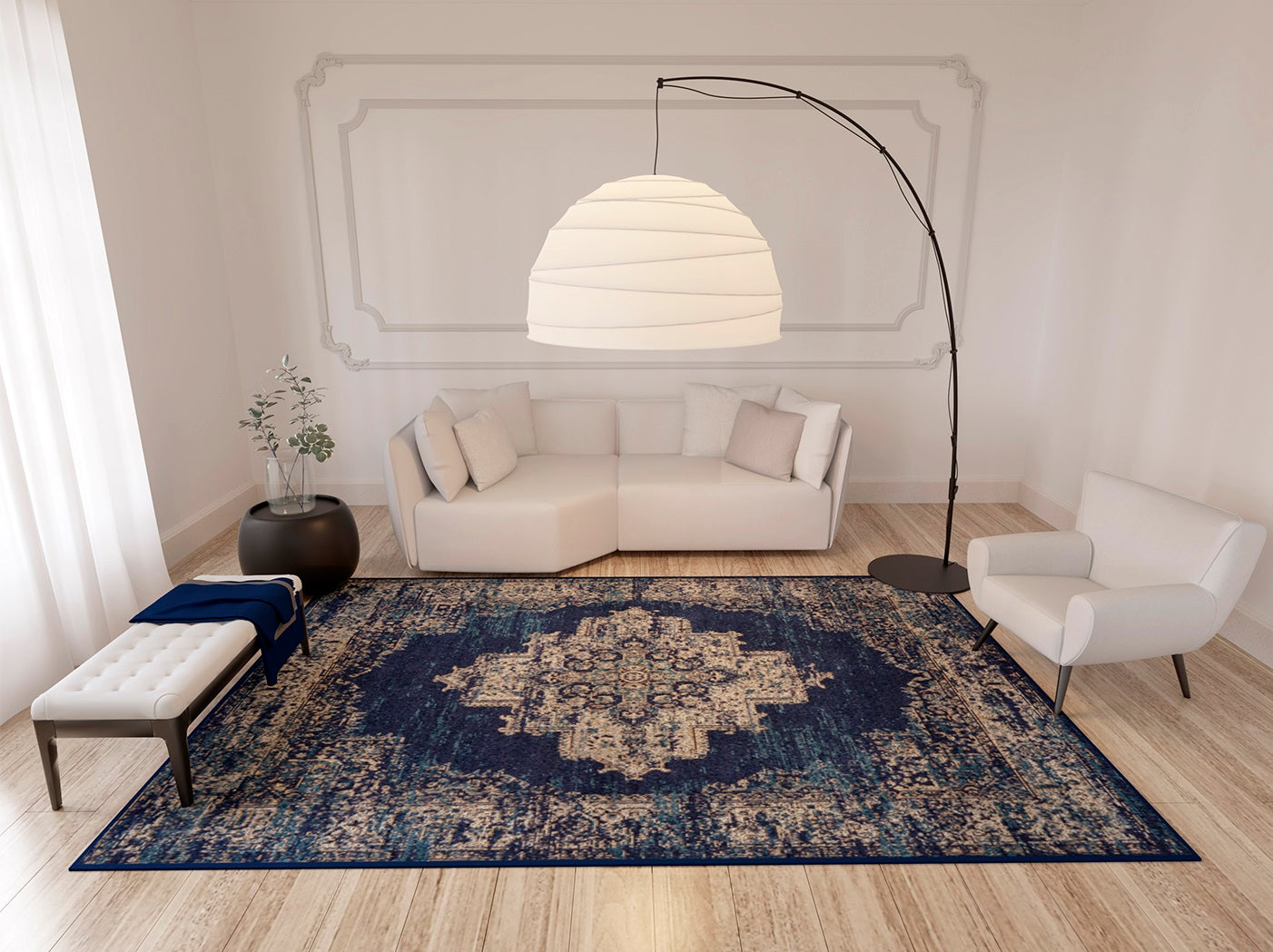 King Blue Rug