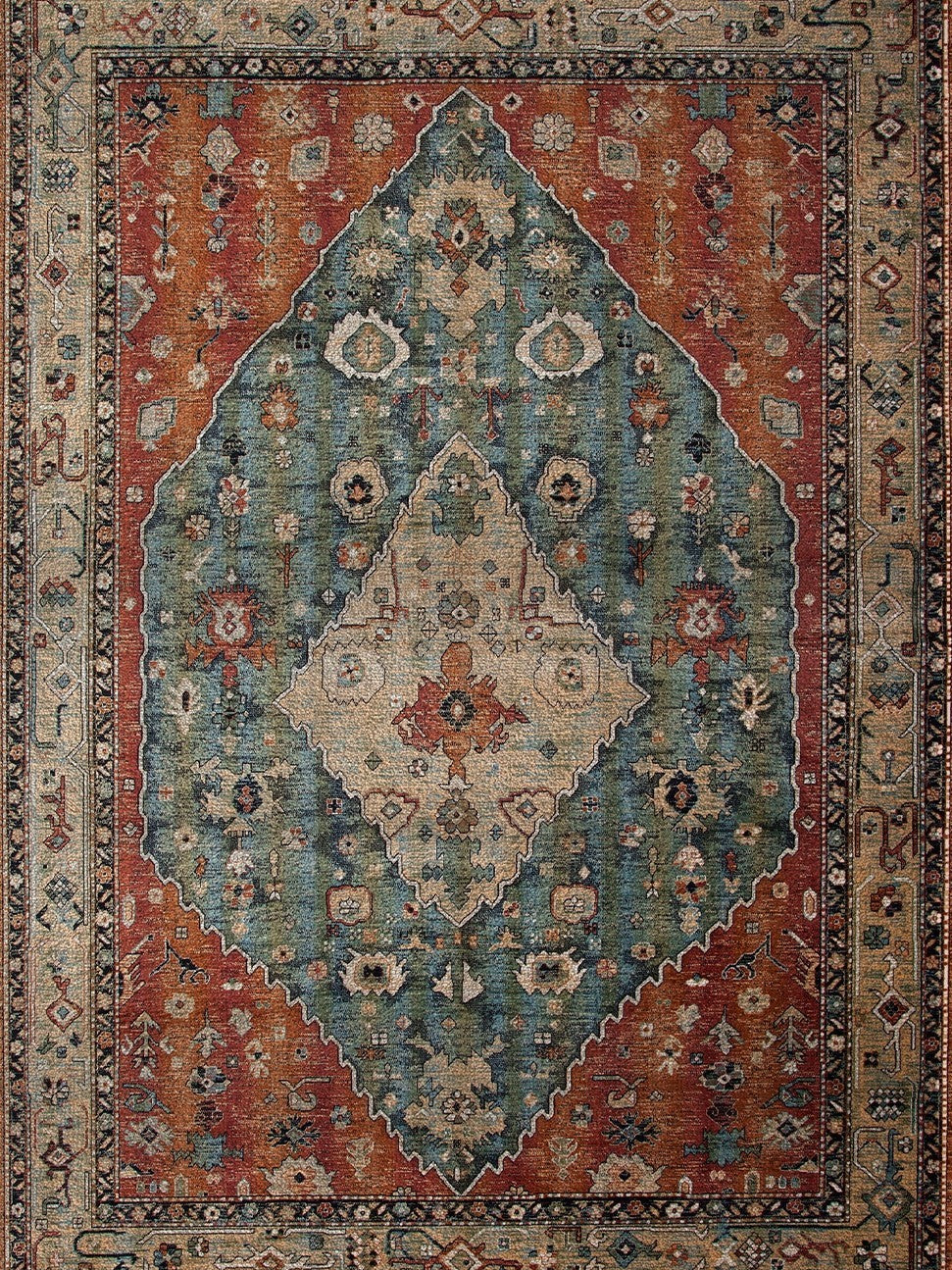 Alfombra Vintage Rust