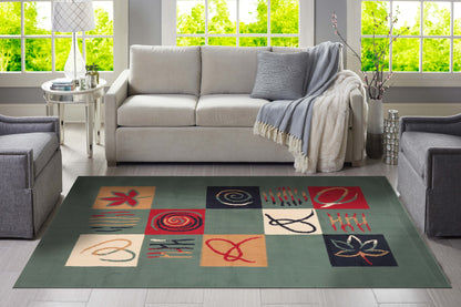 Alfombra Amapola Verde