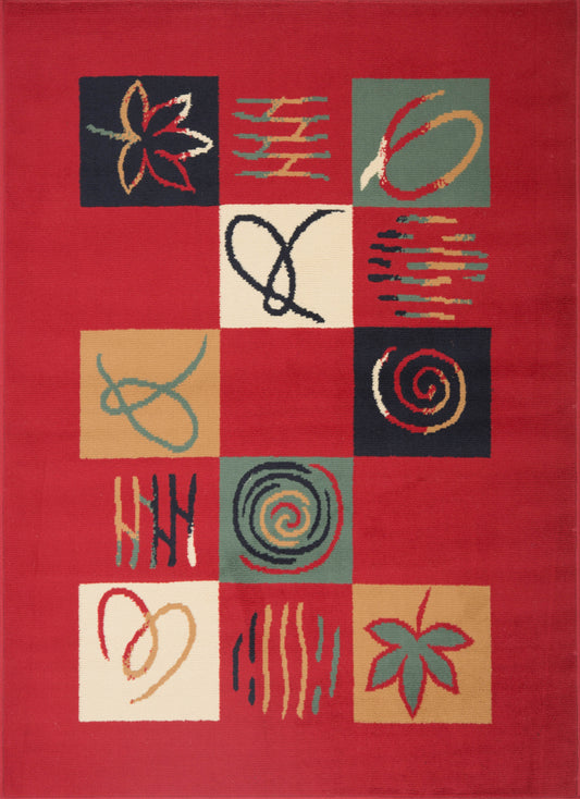 Alfombra Amapola Rojo
