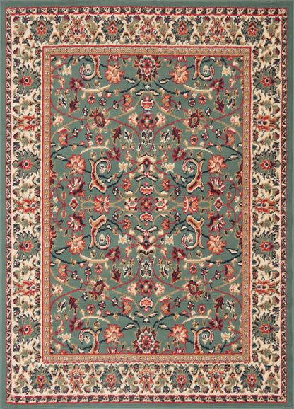 Green Hibiscus Rug