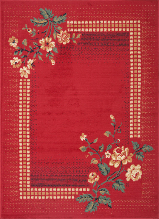 Alfombra Hortensia Rojo