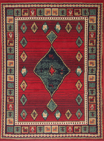 Red Zinnia Rug