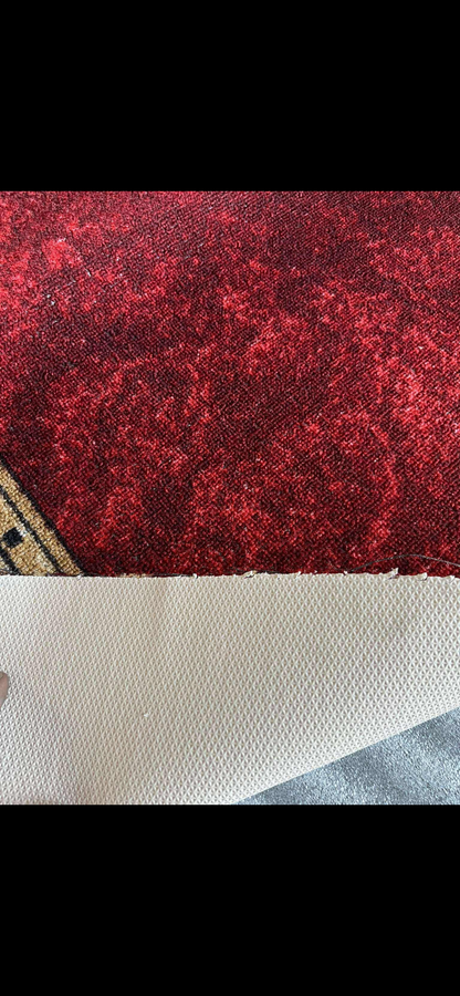 Pasillo Madras Rojo 133cm Ancho