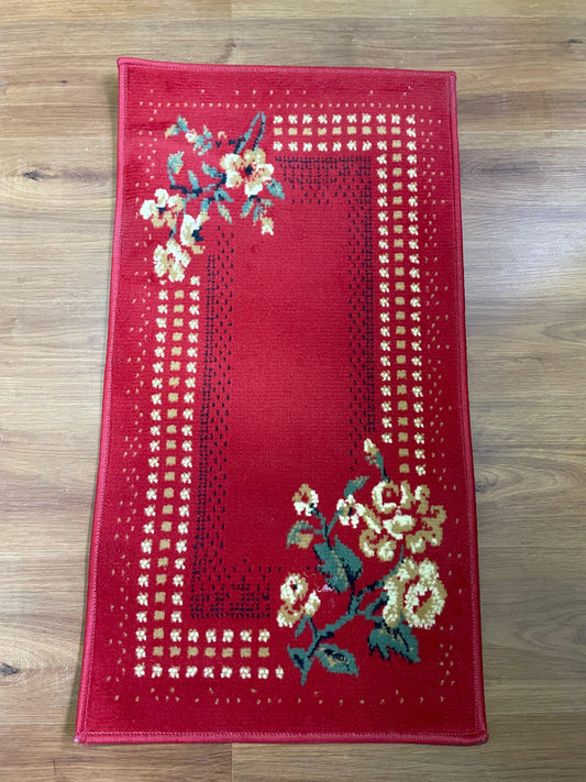 Bajada de cama Hortensia Rojo