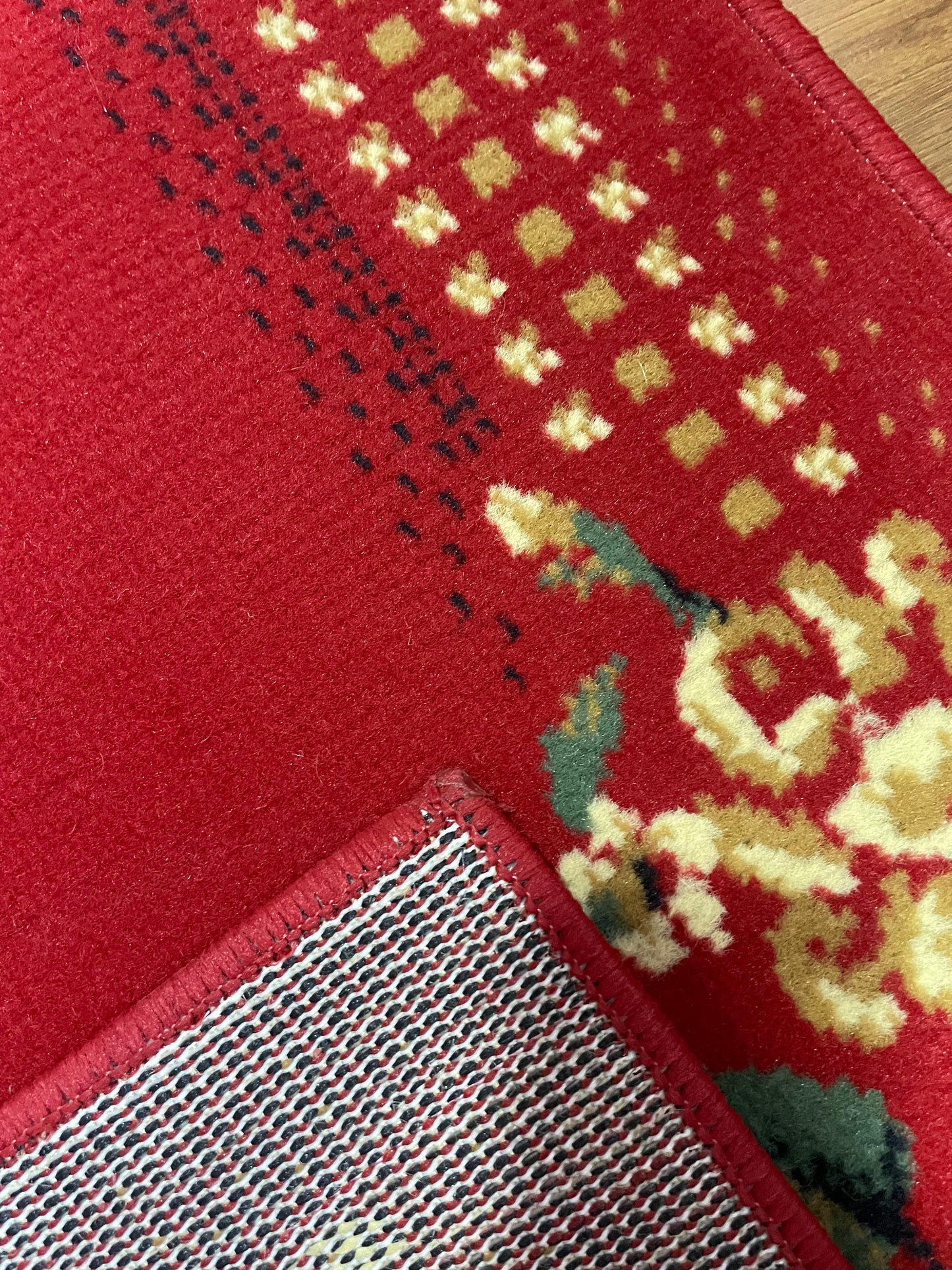 Bajada de cama Hortensia Rojo